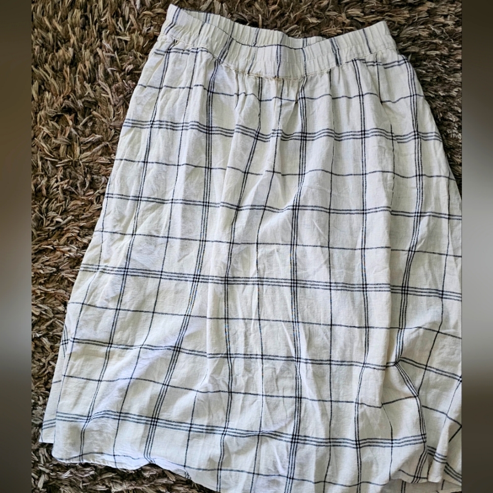 a new day White and Black A-Line Skirt